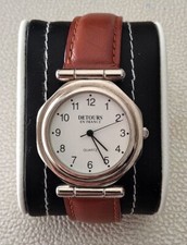 ? Montre Femme Unisexe Détours De France Watch Classique Cuir Quartz