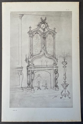 Meuble cheminée glace - , vitrine