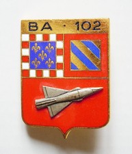 INSIGNE BASE AERIENNE 102 - avec Point - MIRAGE III C - Drago