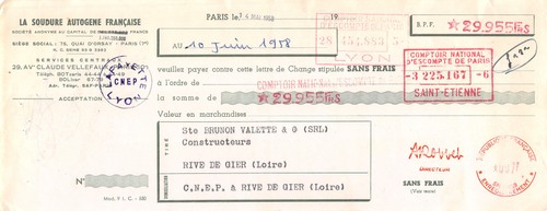 1958 soudure autogene - 1958, la