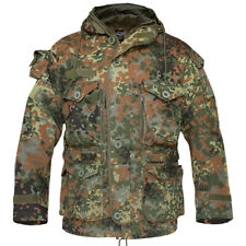 PATROUILLE MILITAIRE SMOCK ARMÉE COMBAT PARKA HOMMES LONGUE VESTE BW FLECKTARN C