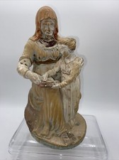 Santibelli Marseille  L’éducation de Marie par Sainte Anne 22 cm de haut