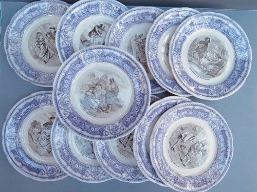 Série assiettes parlantes - sÉrie, d'assiettes