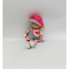 Doudou poupée mini coroline robe rose vert bleu Miss COROLLE  - 33362
