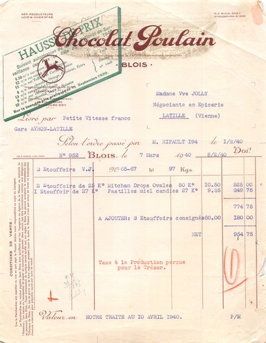 1940 chocolat poulain blois - a,