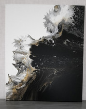 Tableau moderne d'art abstrait contemporain acrylique