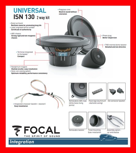 Kit universel focal 13cm - 13cm, 130mm