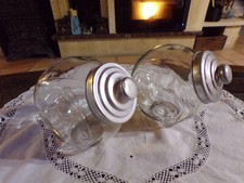 Bocaux inclinables en verre,bonbons,capsules,alimentation,1960