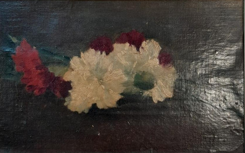 Tableau ancien huile nature - ancien,