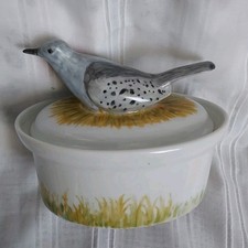 TERRINE APILCO CÉRAMIQUE COUVERCLE OISEAU 