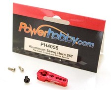 Red Aluminum 25T Servo Horn 