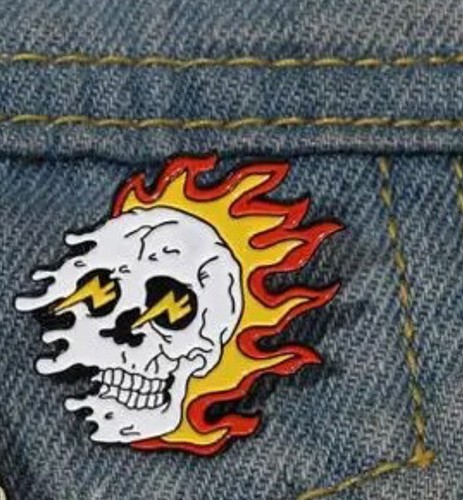 Pin broche badge tete de - tete,