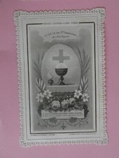 image pieuse canivet dentelle precieux souvenir a l'ame fidele  letaille 1014