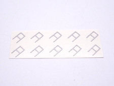 ALEZAN MODELS . ACCESSOIRE 1/43 . SET 10 VITRES GUILLOTINES VINYL ALU ADHESIF .