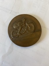 Médaille Bronze Moto Signée F. Fraisse