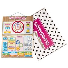 CALENDRIER HORLOGE Semainier Magnétique pour enfant Jeu éducatif Date Temps e...