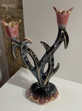 bougeoir noir Et Rose vintage