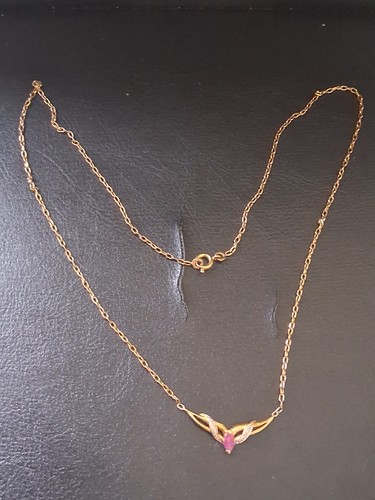 Collier fin vintage plaqué - vintage,