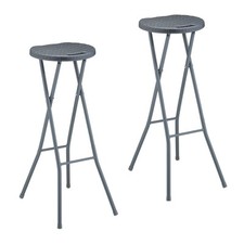 Tabouret haut extérieur chaise pliante de jardin léger résistant tabouret pliant