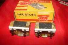 GEGE HO 2 HEURTOIRS POUR RAIL TRAIN ELECTRIQUE BOITE NEUF