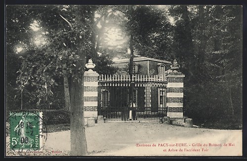 Cpa pacy sur eure - cpa, grille