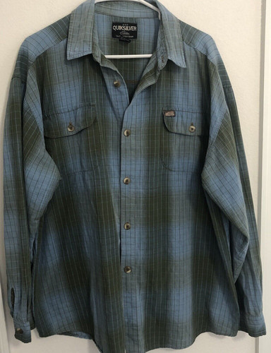 Vtg quicksilver button shirt - button,
