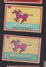  Ancienne étiquette Allumettes  Algérie BN114784 Caussemille Jockey Cheval