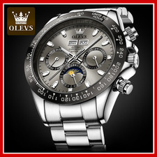 Montre Homme de Luxe Chronographe Automatique Mécanique Étanche 30M – Lunimneuse