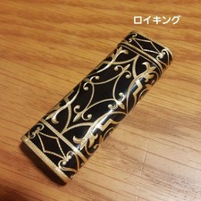 Briquet Roy King Cartier noir et or Junk Japon France