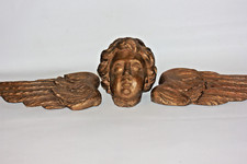 Grande Sculpture bois doré en 3 parties ange angelot putti époque 18eme ?