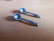 PLAYMOBIL VAISSELLE VINTAGE LOT DE 2 LOUCHES GRISES POUR WESTERN OU MEDIEVAL 