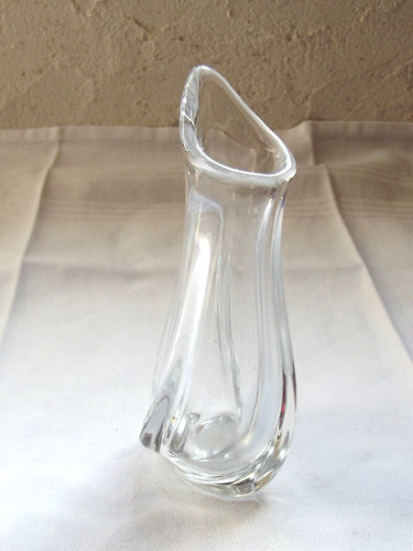 Vase cristal estampillé - cristal,