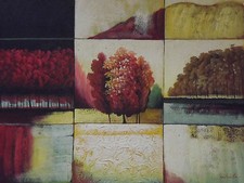 Moderne Abstrait Paysage Rouge