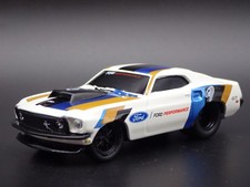 1969 69 Ford Mustang Gt Fastback White 1/64 Scale Diorama Diecast Model Voiture