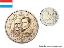 2€ Euros Commémorative Luxembourg 2020 Prince Henri d'Orange Nassau
