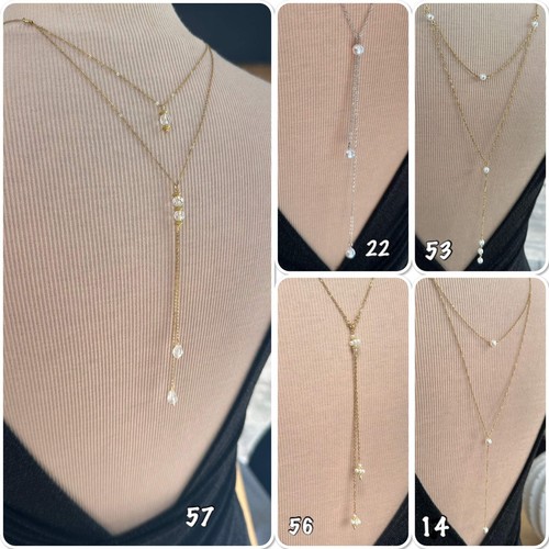 Collier dos mariée bijoux - de,