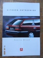 catalogue CITROEN XANTIA BREAK Entreprise novembre 1995