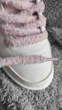 🍬 Fluffy shoe laces rose