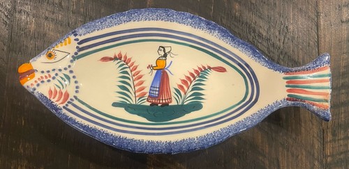 Vintage quimper fish - vintage,