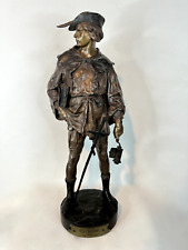 PICAULT EMILE LOUIS - BRONZE À PATINE BRUNE ÉPOQUE XIXè L'ESCHOLIER