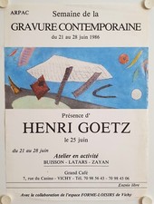Affiche HENRI GOETZ 1986