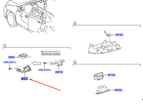 Support antenne de - d'antenne,