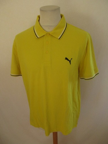 Polo puma jaune - taille, à