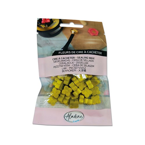 Cire cacheter jaune - cire,