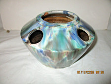 ANCIEN POT A CROCUS  A  BULBES    TERRE CUITE VERNISSEE -POTERIE DEFOS ALBI 