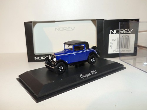Peugeot 201 coupe bleu - et, noir