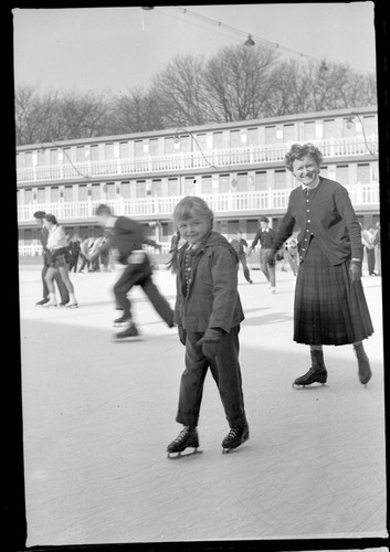 Ancien négatif photo hiver