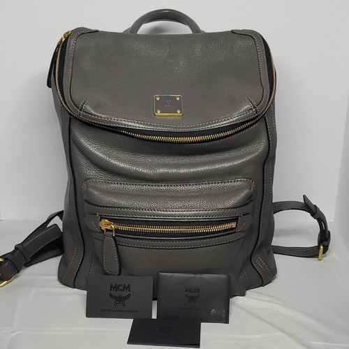 Authentic mcm gray medium - authentic,