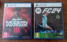 Lot 2 jeux Sony Playstation PS5 CALL OF DUTY MODERN WARFARE III + EA FC24   CA16
