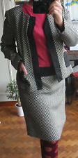 Tailleur  jupe veste 123 1.2.3 40 noir et blanc Un deux trois NEUF